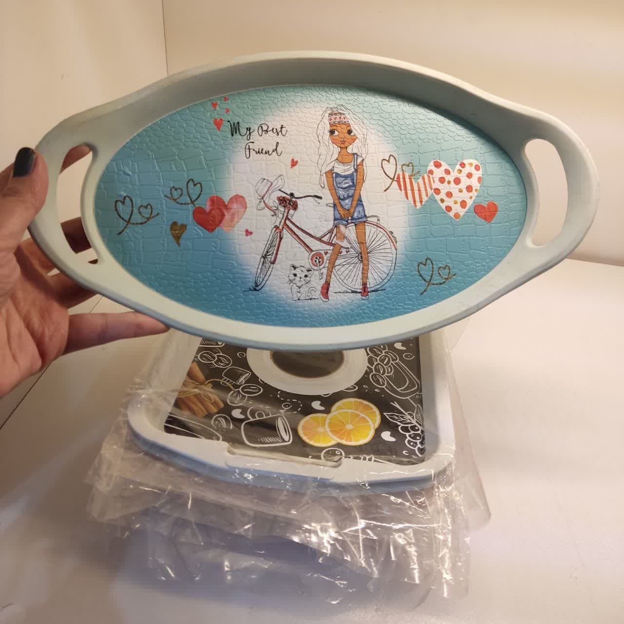 قیمت و خرید سینی مستطیل طرح دار کوچک